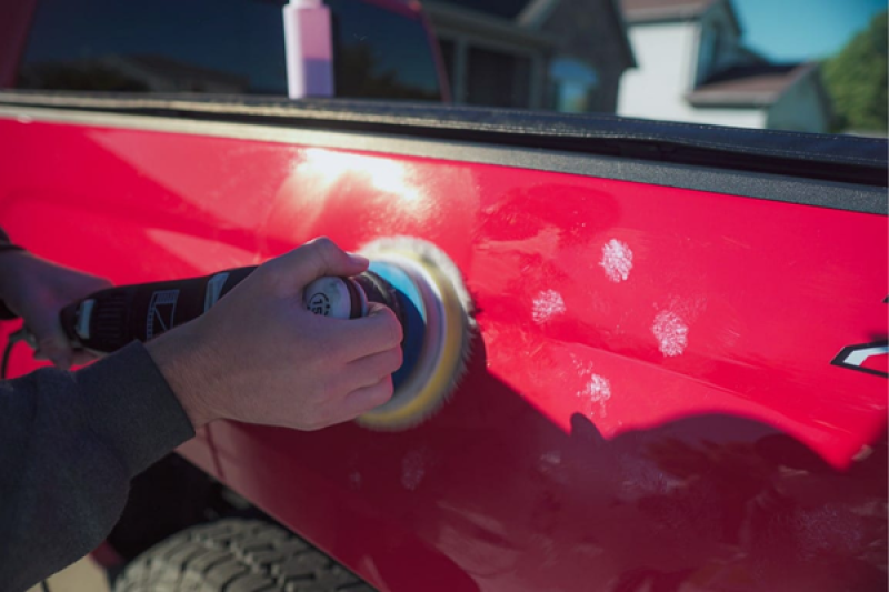 Before Exterior Buff and Wax